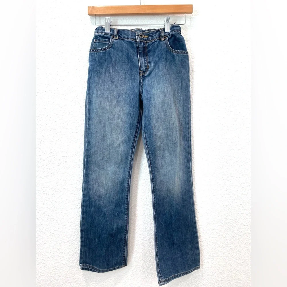 The Children's Place Boy’s Jeans Size 12 Bootcut Adjustable Waist Medium Wash